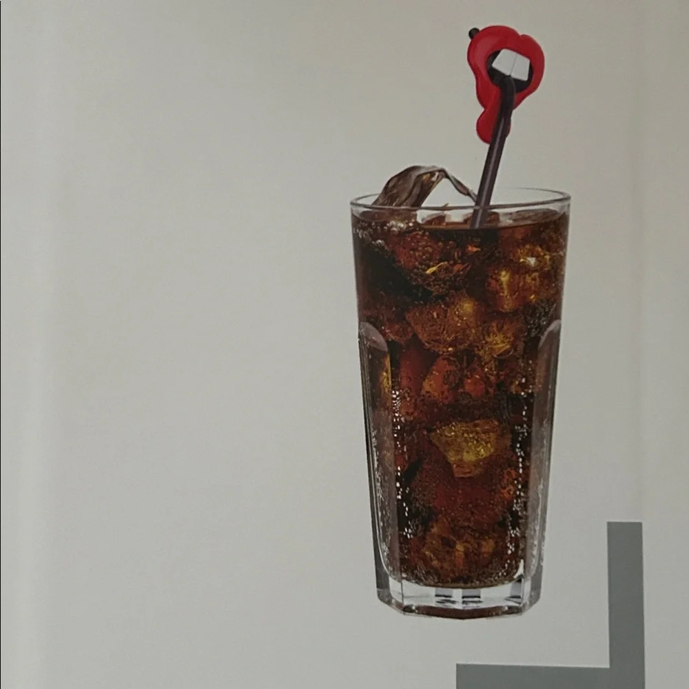 Heart-Shaped Red Lip Sip Straw, with straws and cleaning brush